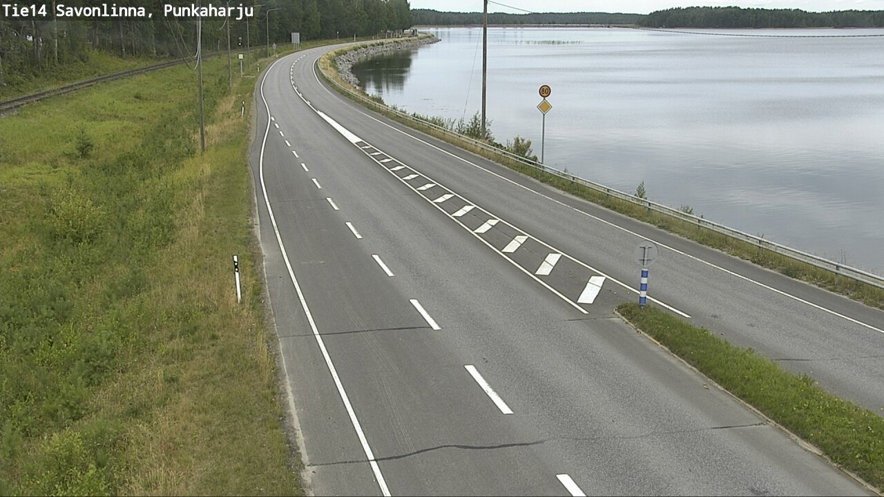 Weather Camera Image Road 14 Savonlinna, Punkaharju, Savonlinna, Etelä-Savo