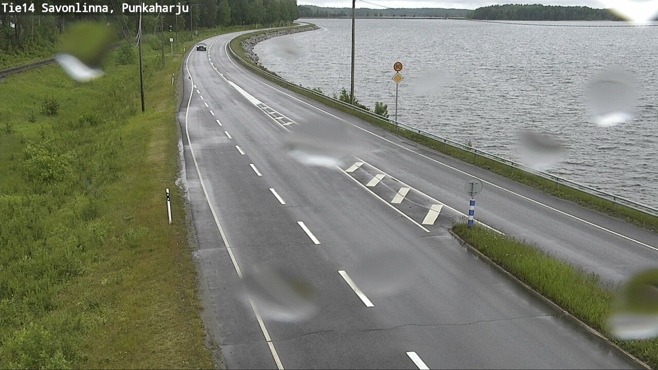 Weather Camera Image Väg 14 Savonlinna, Punkaharju, Savonlinna, Etelä-Savo