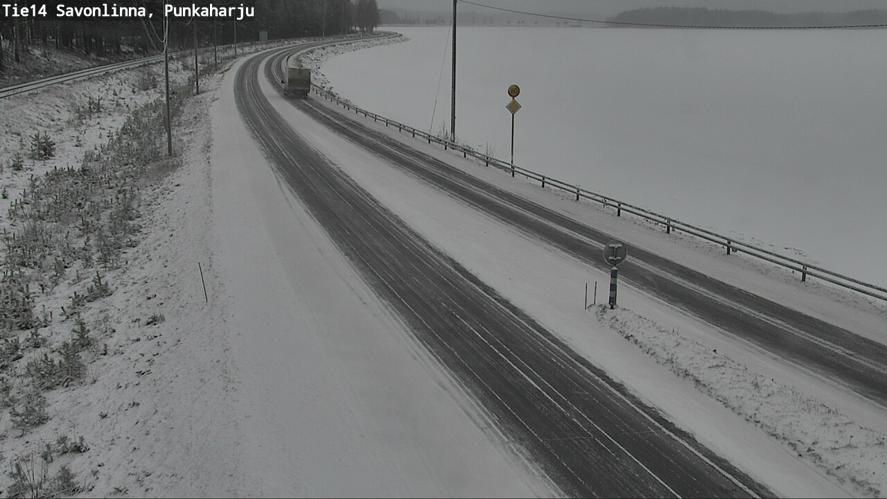 Weather Camera Image Väg 14 Savonlinna, Punkaharju, Savonlinna, Etelä-Savo