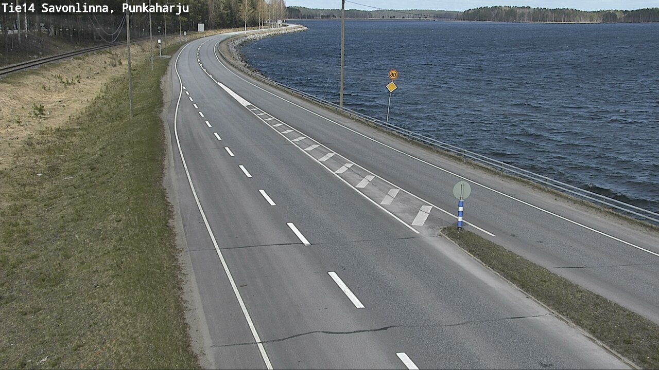 Weather Camera Image Road 14 Savonlinna, Punkaharju, Savonlinna, Etelä-Savo