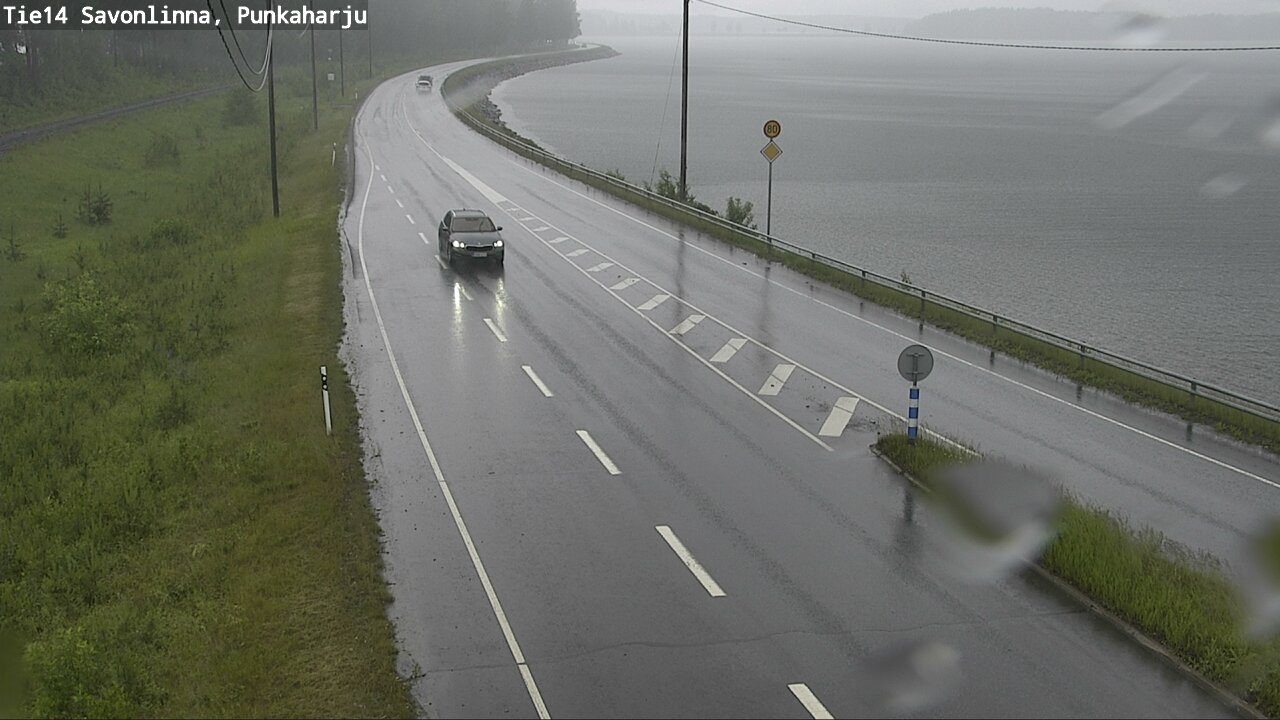 Weather Camera Image Väg 14 Savonlinna, Punkaharju, Savonlinna, Etelä-Savo