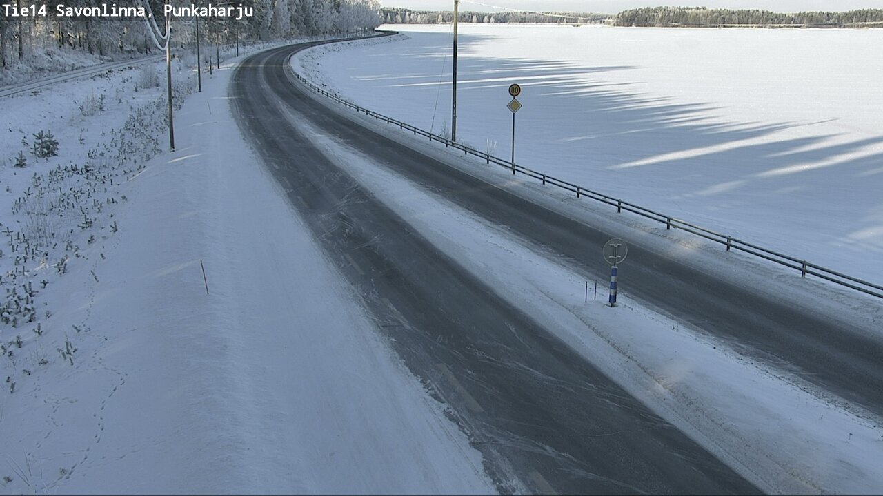 Weather Camera Image Väg 14 Savonlinna, Punkaharju, Savonlinna, Etelä-Savo