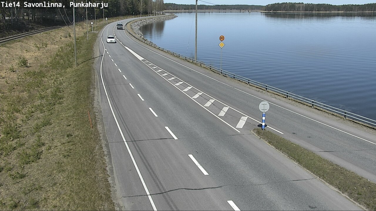 Weather Camera Image Road 14 Savonlinna, Punkaharju, Savonlinna, Etelä-Savo