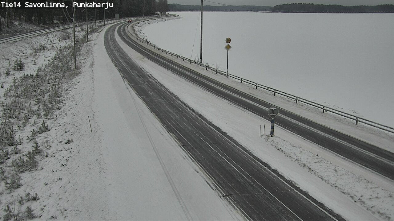 Weather Camera Image Väg 14 Savonlinna, Punkaharju, Savonlinna, Etelä-Savo