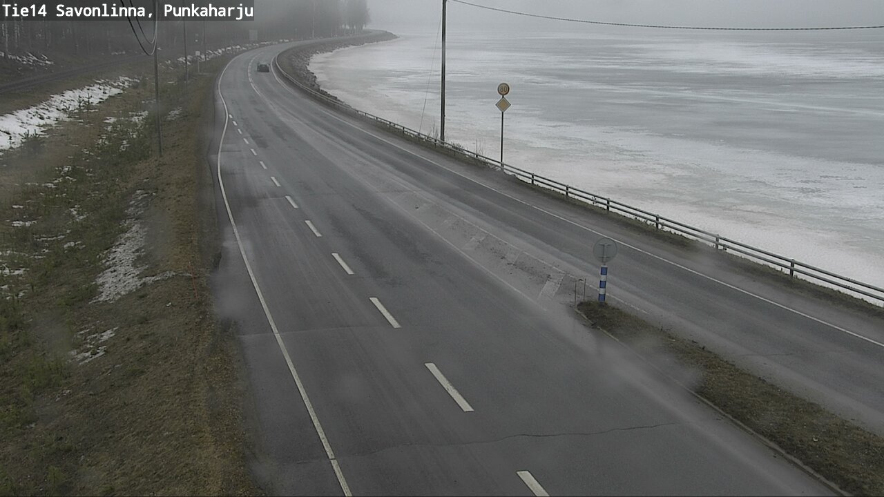 Weather Camera Image Väg 14 Savonlinna, Punkaharju, Savonlinna, Etelä-Savo