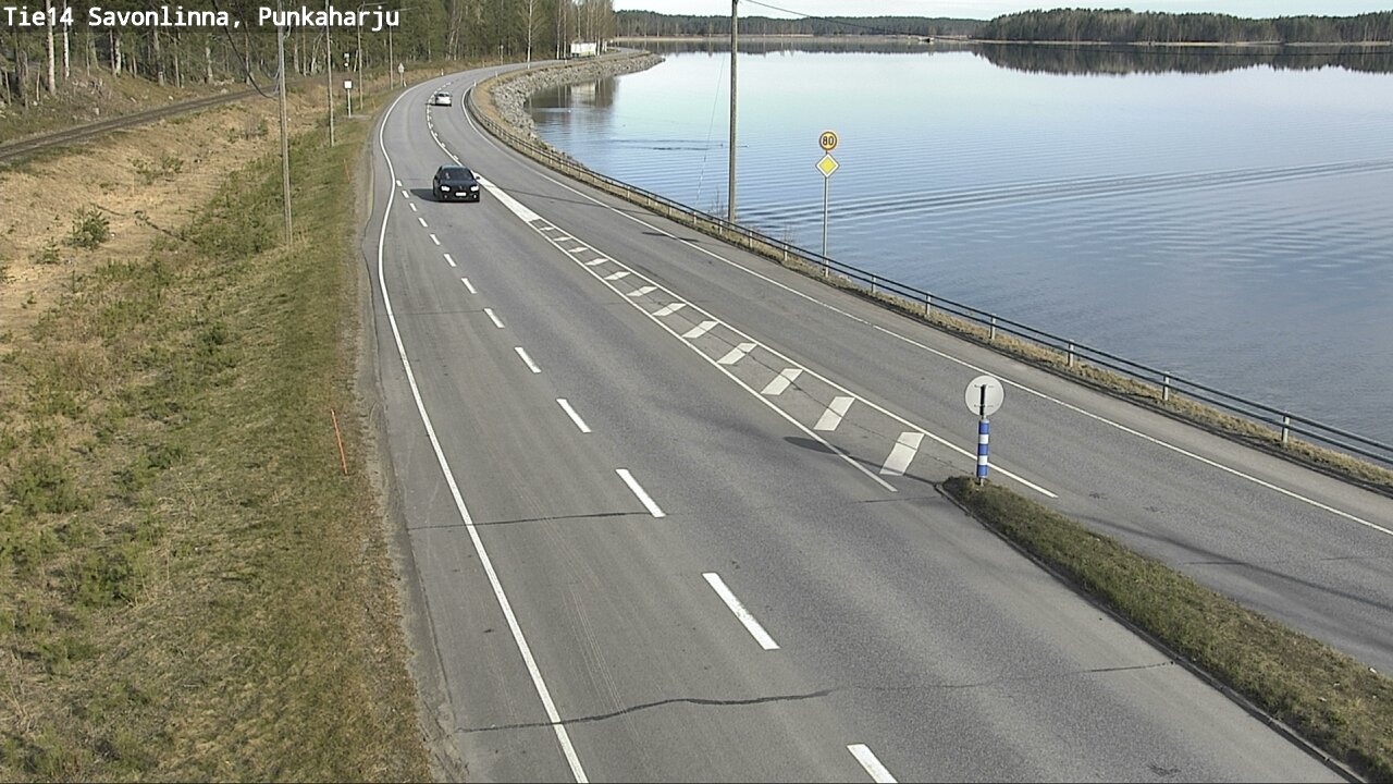 Weather Camera Image Road 14 Savonlinna, Punkaharju, Savonlinna, Etelä-Savo