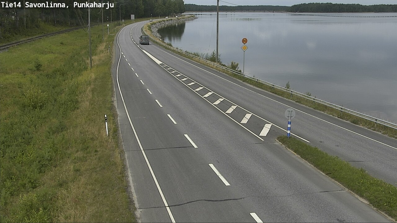 Weather Camera Image Road 14 Savonlinna, Punkaharju, Savonlinna, Etelä-Savo
