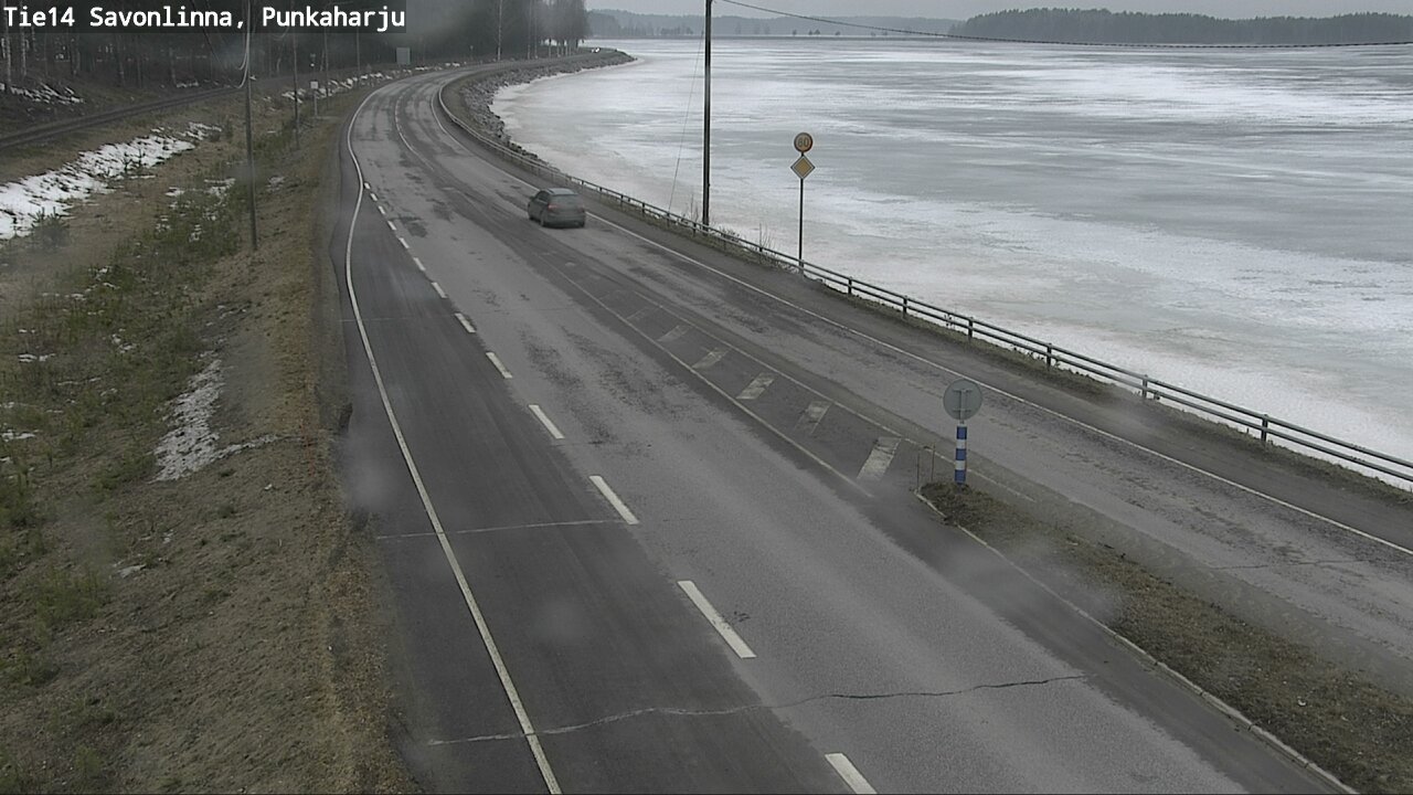 Weather Camera Image Väg 14 Savonlinna, Punkaharju, Savonlinna, Etelä-Savo