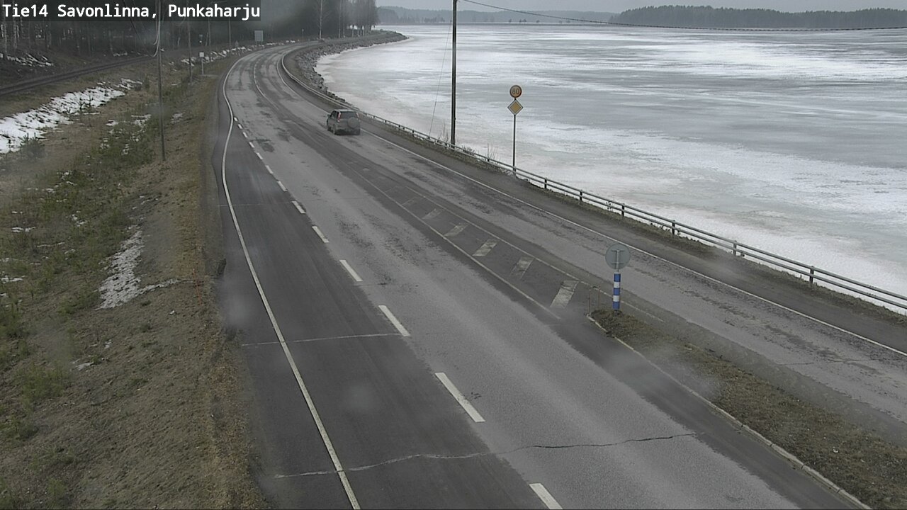 Weather Camera Image Väg 14 Savonlinna, Punkaharju, Savonlinna, Etelä-Savo
