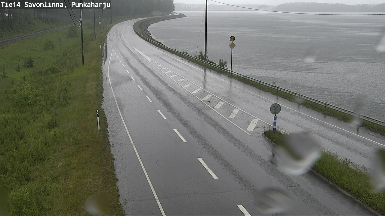 Weather Camera Image Väg 14 Savonlinna, Punkaharju, Savonlinna, Etelä-Savo