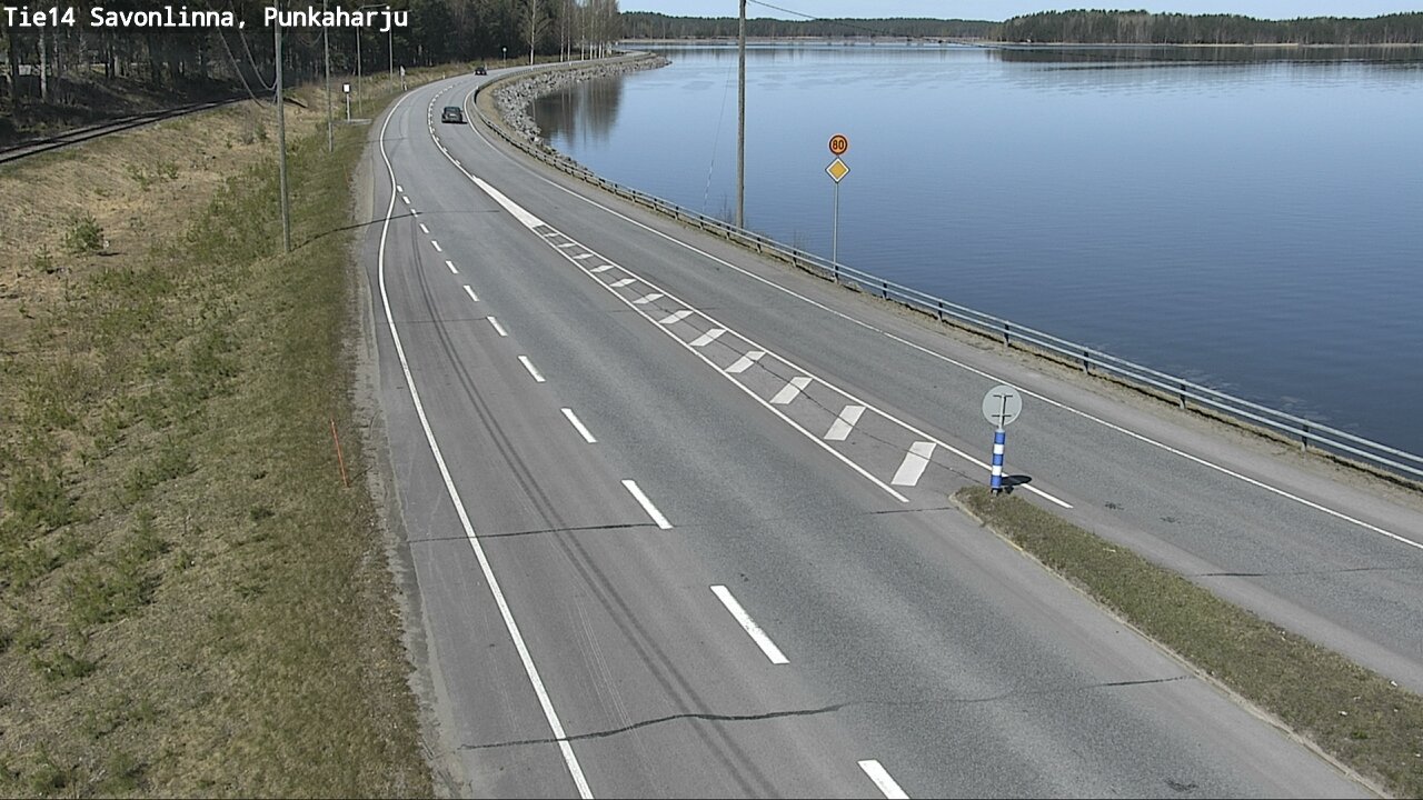 Weather Camera Image Road 14 Savonlinna, Punkaharju, Savonlinna, Etelä-Savo
