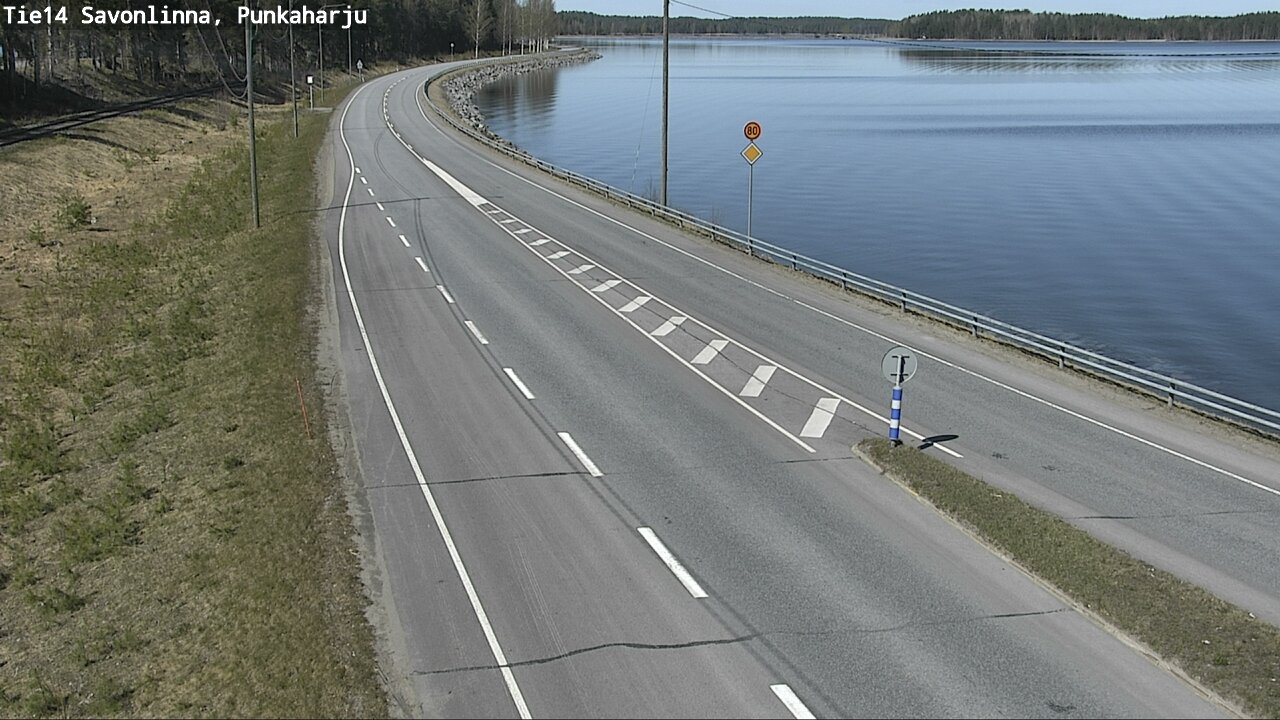 Weather Camera Image Road 14 Savonlinna, Punkaharju, Savonlinna, Etelä-Savo