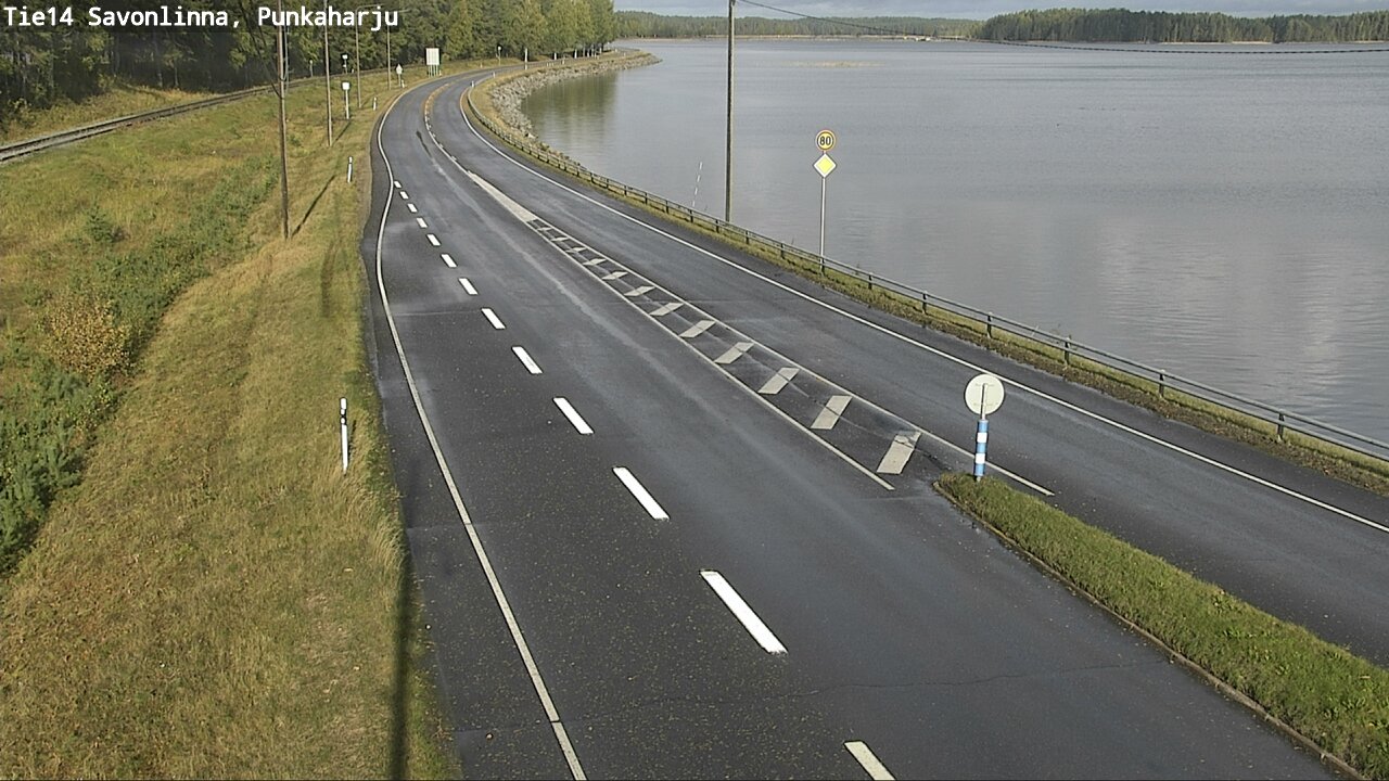Weather Camera Image Road 14 Savonlinna, Punkaharju, Savonlinna, Etelä-Savo