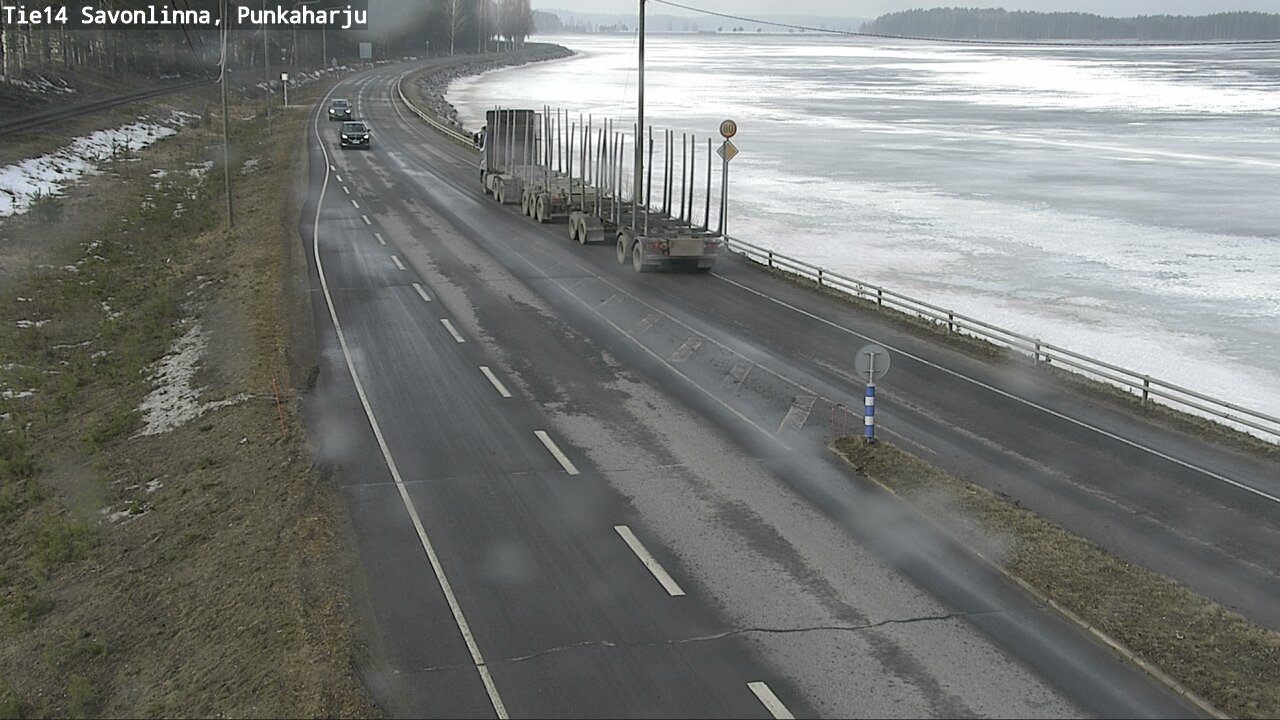 Weather Camera Image Väg 14 Savonlinna, Punkaharju, Savonlinna, Etelä-Savo