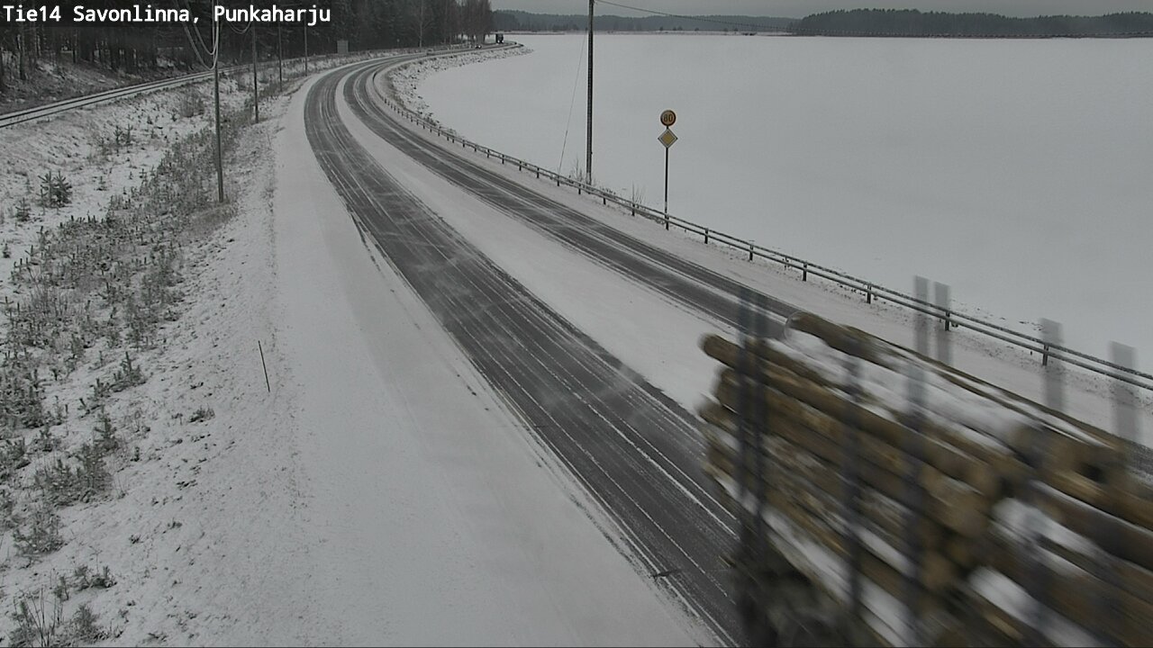 Weather Camera Image Väg 14 Savonlinna, Punkaharju, Savonlinna, Etelä-Savo