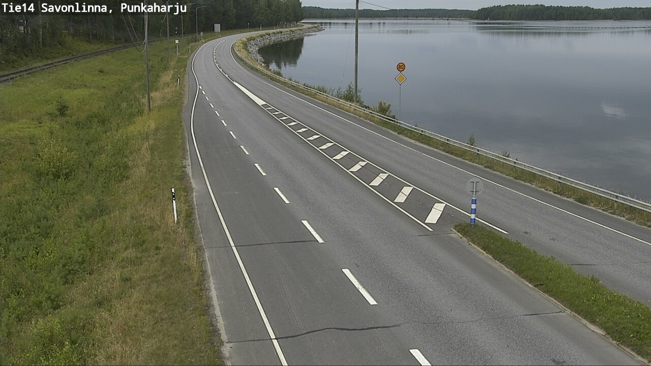 Weather Camera Image Road 14 Savonlinna, Punkaharju, Savonlinna, Etelä-Savo