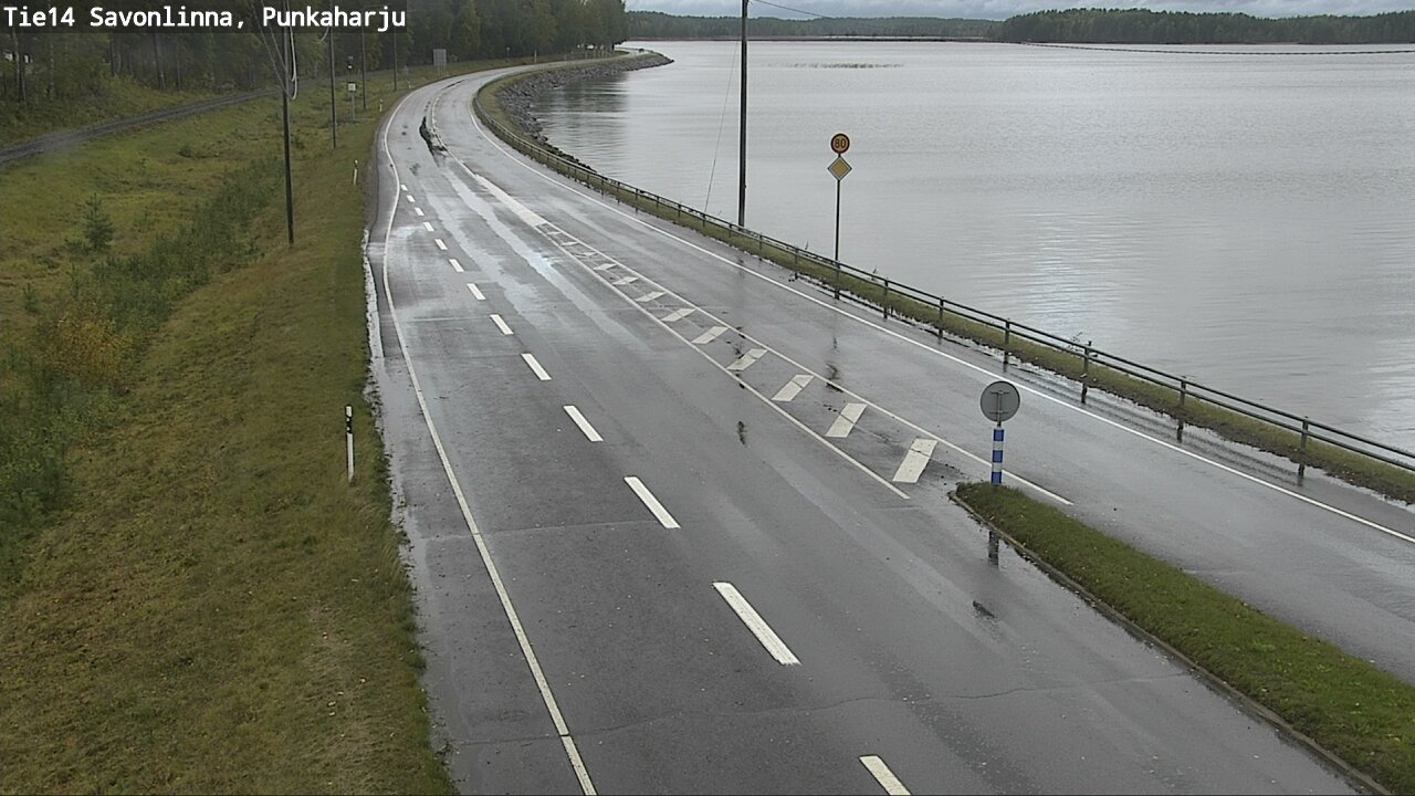Weather Camera Image Väg 14 Savonlinna, Punkaharju, Savonlinna, Etelä-Savo