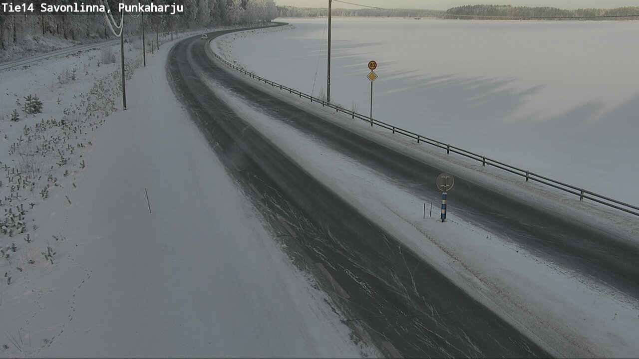 Weather Camera Image Väg 14 Savonlinna, Punkaharju, Savonlinna, Etelä-Savo