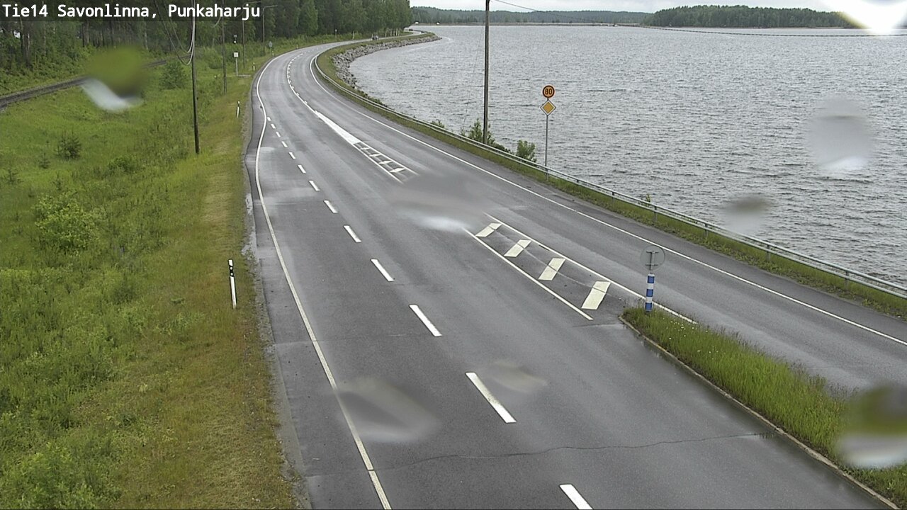 Weather Camera Image Väg 14 Savonlinna, Punkaharju, Savonlinna, Etelä-Savo