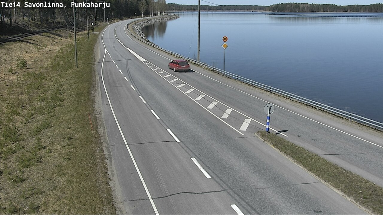 Weather Camera Image Road 14 Savonlinna, Punkaharju, Savonlinna, Etelä-Savo