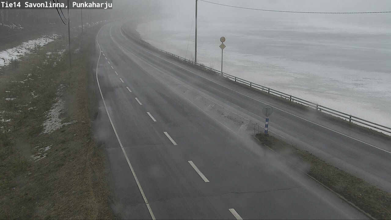 Weather Camera Image Väg 14 Savonlinna, Punkaharju, Savonlinna, Etelä-Savo