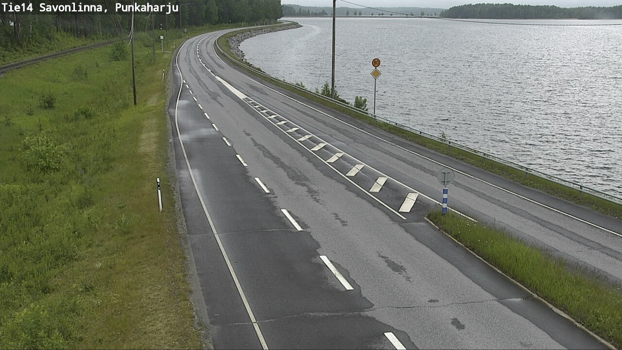 Weather Camera Image Väg 14 Savonlinna, Punkaharju, Savonlinna, Etelä-Savo