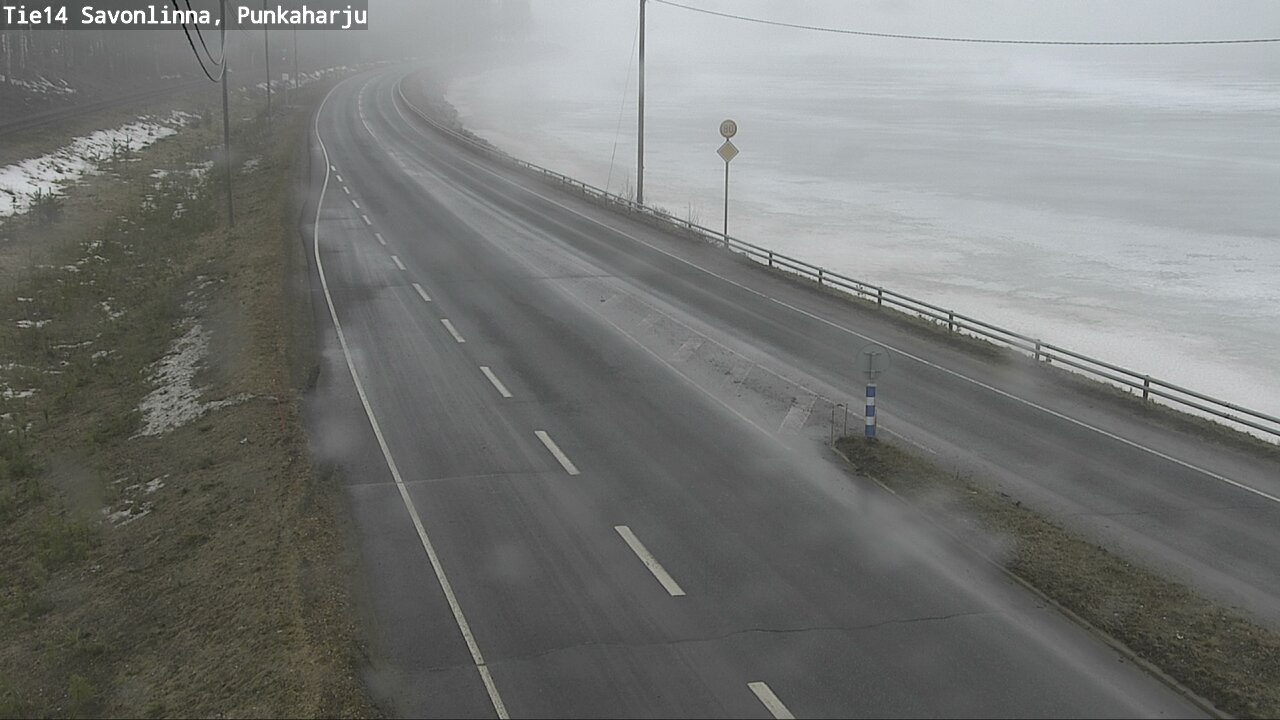 Weather Camera Image Väg 14 Savonlinna, Punkaharju, Savonlinna, Etelä-Savo
