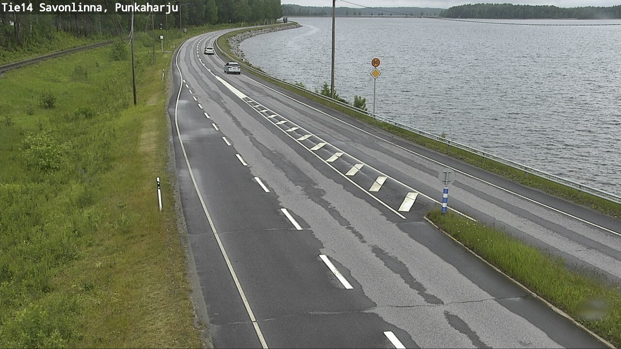Weather Camera Image Väg 14 Savonlinna, Punkaharju, Savonlinna, Etelä-Savo