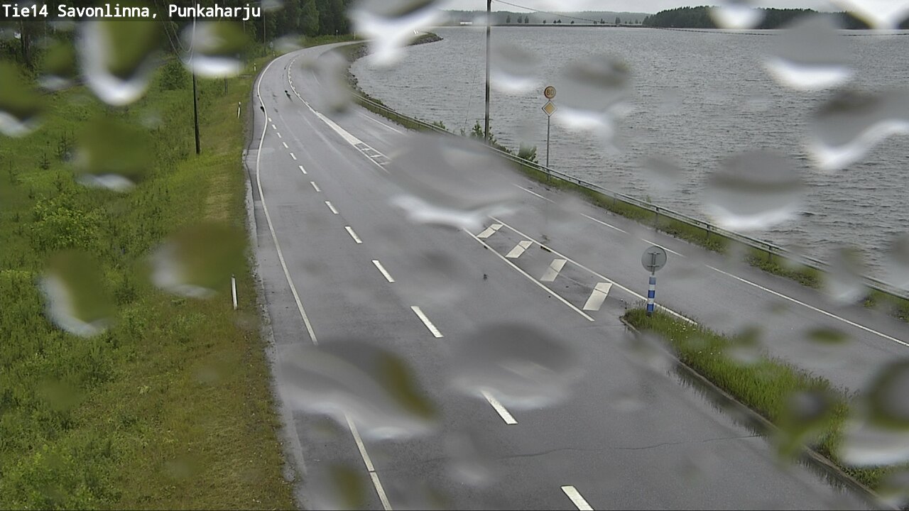 Weather Camera Image Väg 14 Savonlinna, Punkaharju, Savonlinna, Etelä-Savo