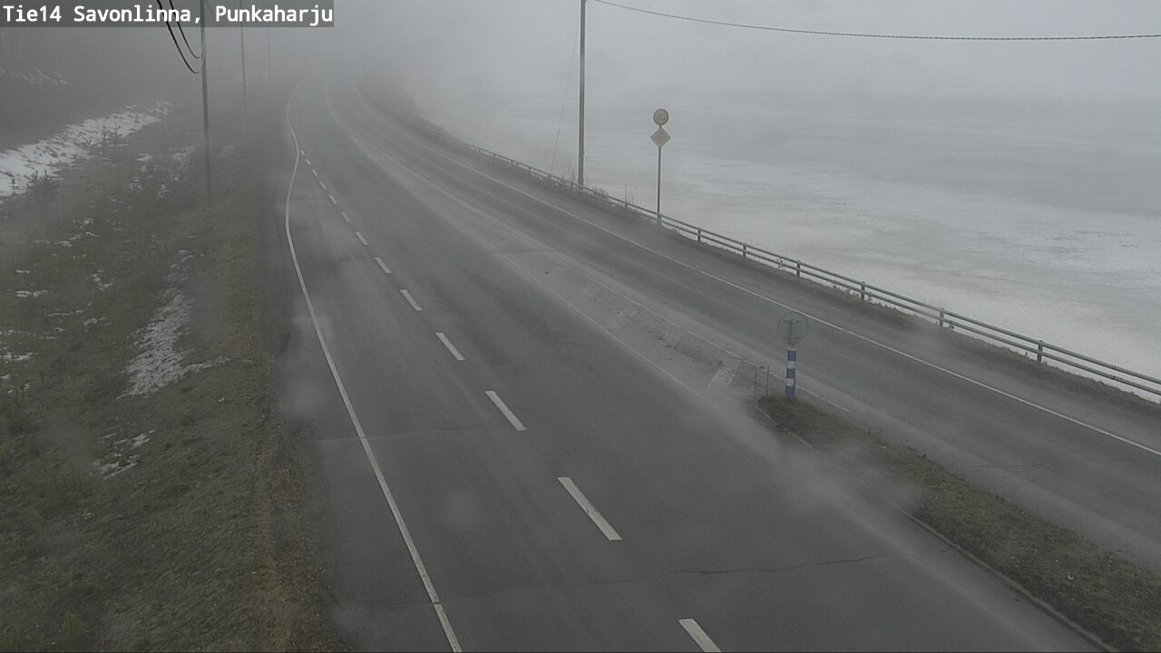 Weather Camera Image Väg 14 Savonlinna, Punkaharju, Savonlinna, Etelä-Savo