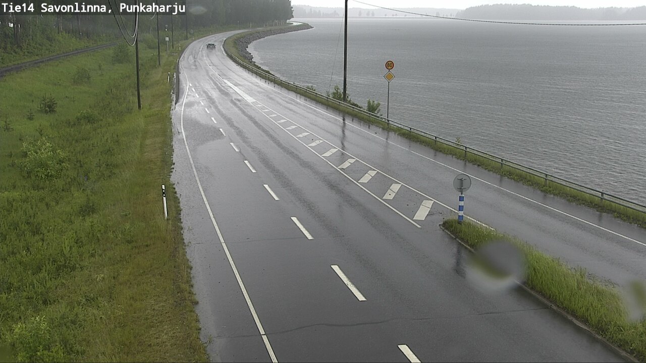 Weather Camera Image Väg 14 Savonlinna, Punkaharju, Savonlinna, Etelä-Savo
