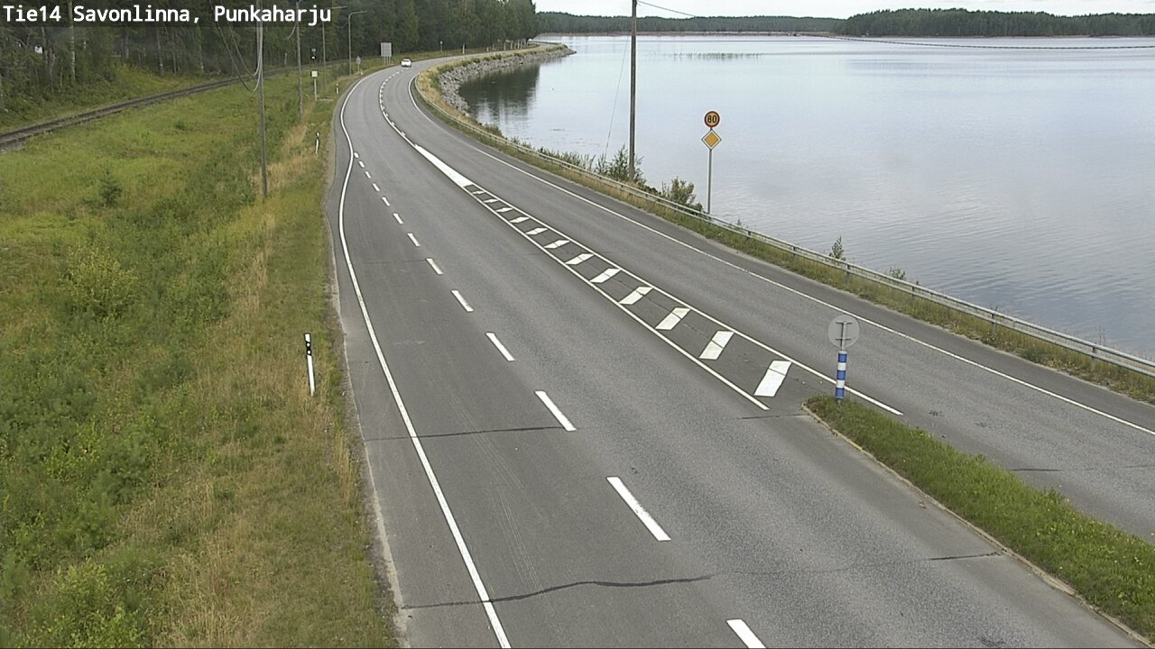 Weather Camera Image Road 14 Savonlinna, Punkaharju, Savonlinna, Etelä-Savo