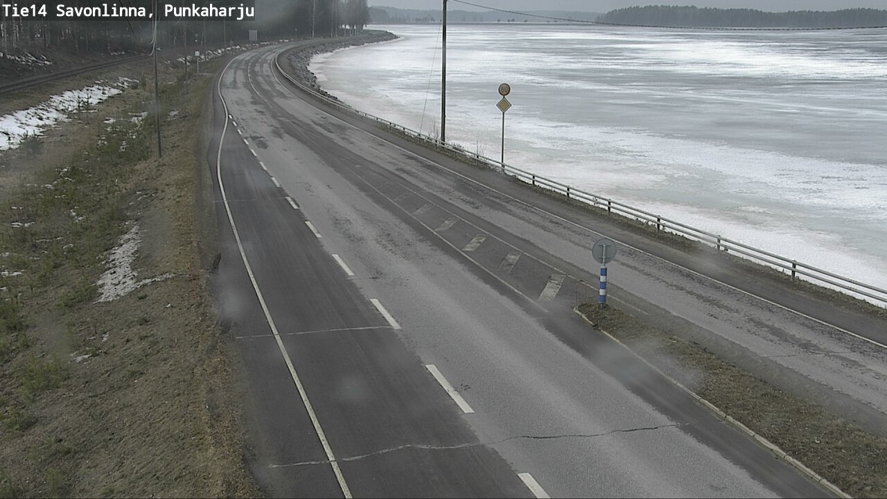 Weather Camera Image Väg 14 Savonlinna, Punkaharju, Savonlinna, Etelä-Savo