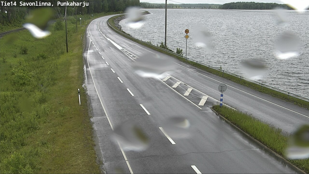 Weather Camera Image Väg 14 Savonlinna, Punkaharju, Savonlinna, Etelä-Savo