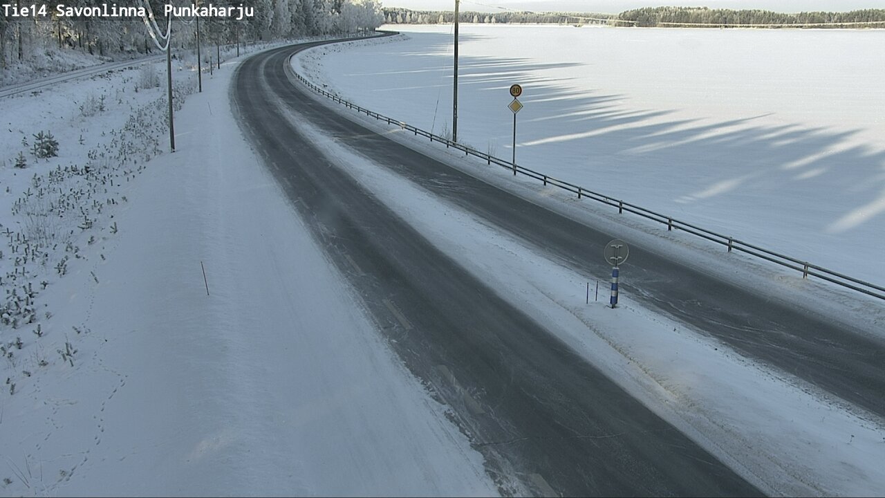 Weather Camera Image Väg 14 Savonlinna, Punkaharju, Savonlinna, Etelä-Savo