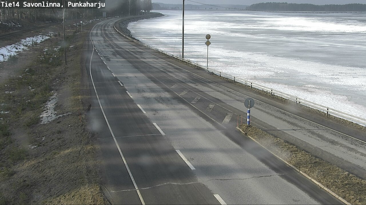 Weather Camera Image Väg 14 Savonlinna, Punkaharju, Savonlinna, Etelä-Savo