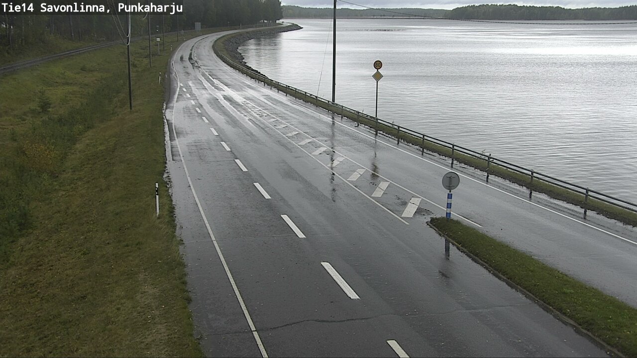 Weather Camera Image Road 14 Savonlinna, Punkaharju, Savonlinna, Etelä-Savo