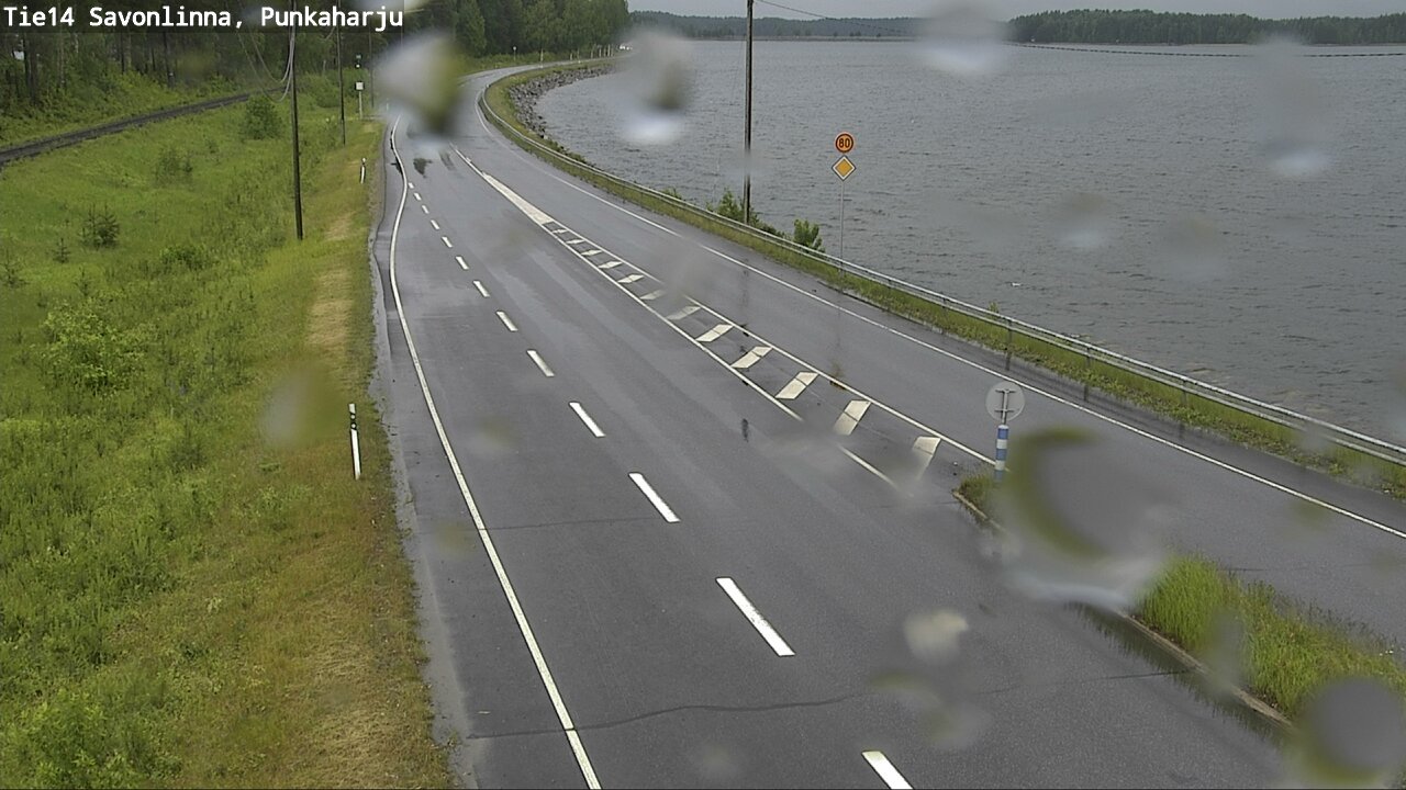 Weather Camera Image Road 14 Savonlinna, Punkaharju, Savonlinna, Etelä-Savo