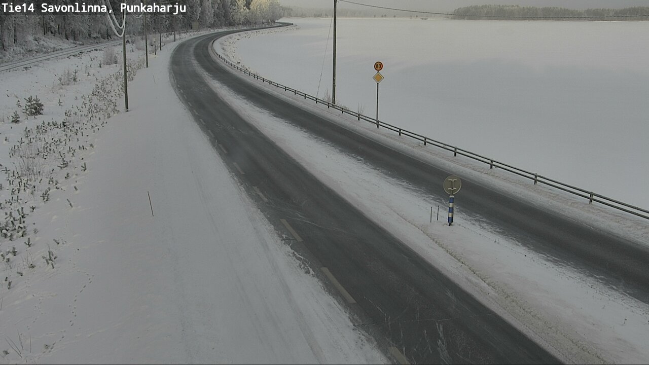 Weather Camera Image Väg 14 Savonlinna, Punkaharju, Savonlinna, Etelä-Savo