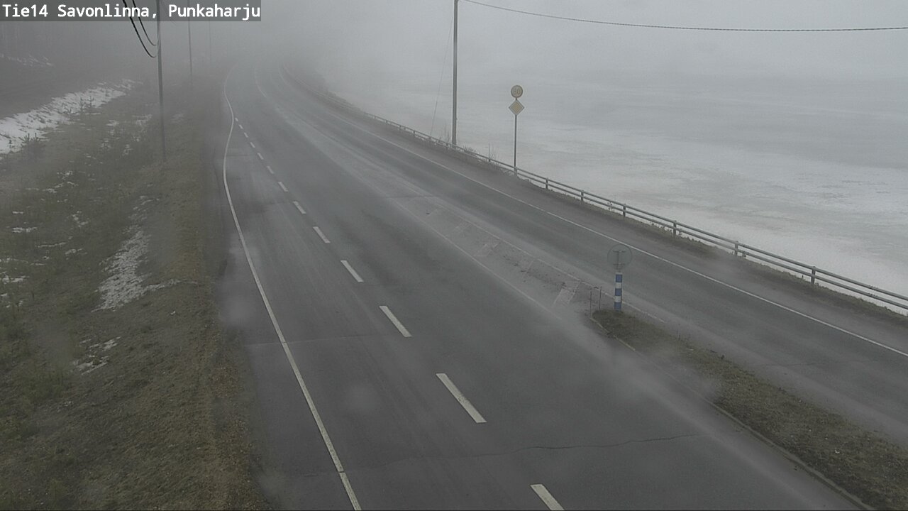 Weather Camera Image Väg 14 Savonlinna, Punkaharju, Savonlinna, Etelä-Savo