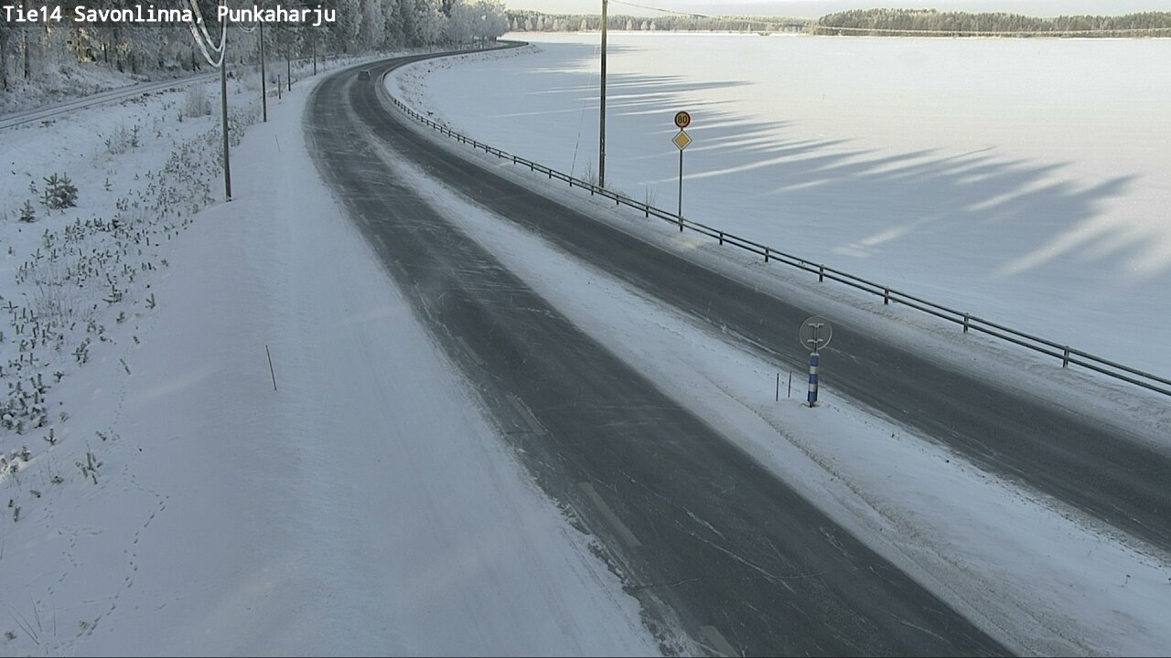 Weather Camera Image Väg 14 Savonlinna, Punkaharju, Savonlinna, Etelä-Savo