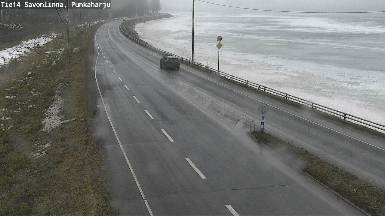 Weather Camera Image Väg 14 Savonlinna, Punkaharju, Savonlinna, Etelä-Savo