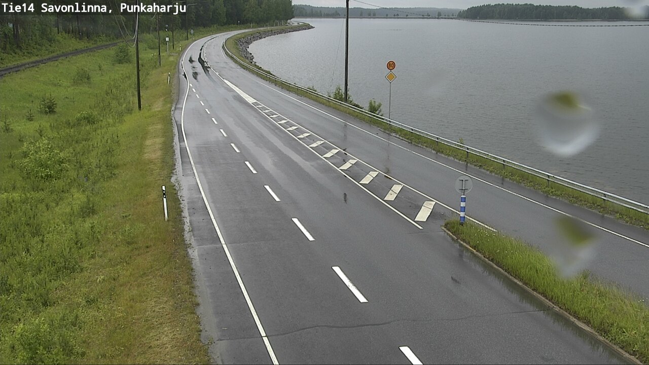 Weather Camera Image Väg 14 Savonlinna, Punkaharju, Savonlinna, Etelä-Savo