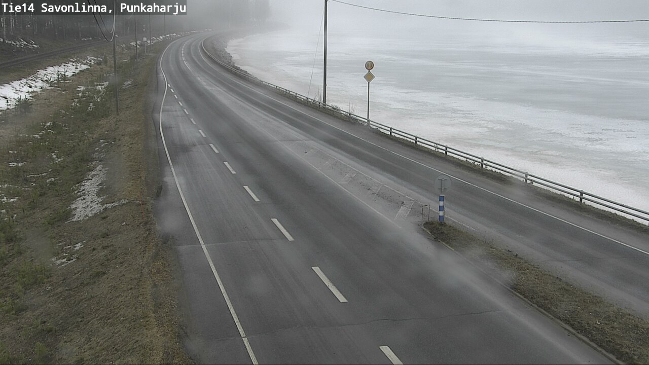 Weather Camera Image Väg 14 Savonlinna, Punkaharju, Savonlinna, Etelä-Savo