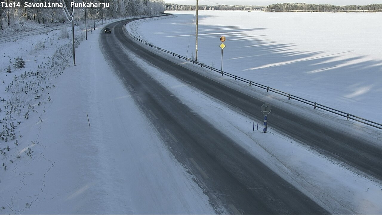 Weather Camera Image Väg 14 Savonlinna, Punkaharju, Savonlinna, Etelä-Savo