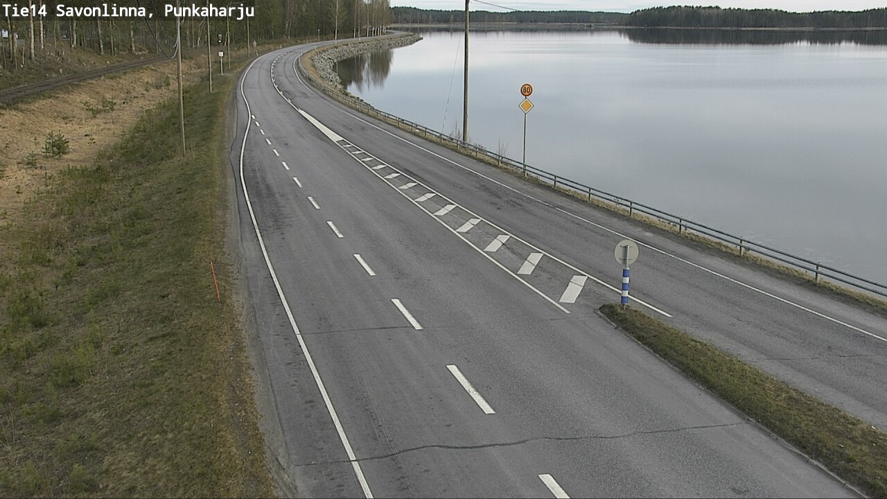 Weather Camera Image Road 14 Savonlinna, Punkaharju, Savonlinna, Etelä-Savo