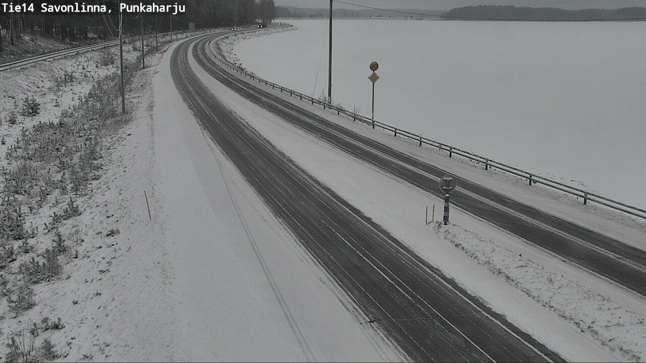 Weather Camera Image Väg 14 Savonlinna, Punkaharju, Savonlinna, Etelä-Savo