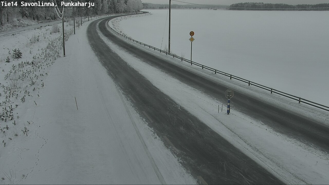 Weather Camera Image Väg 14 Savonlinna, Punkaharju, Savonlinna, Etelä-Savo