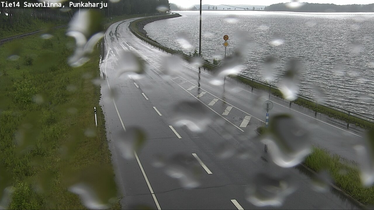 Weather Camera Image Väg 14 Savonlinna, Punkaharju, Savonlinna, Etelä-Savo