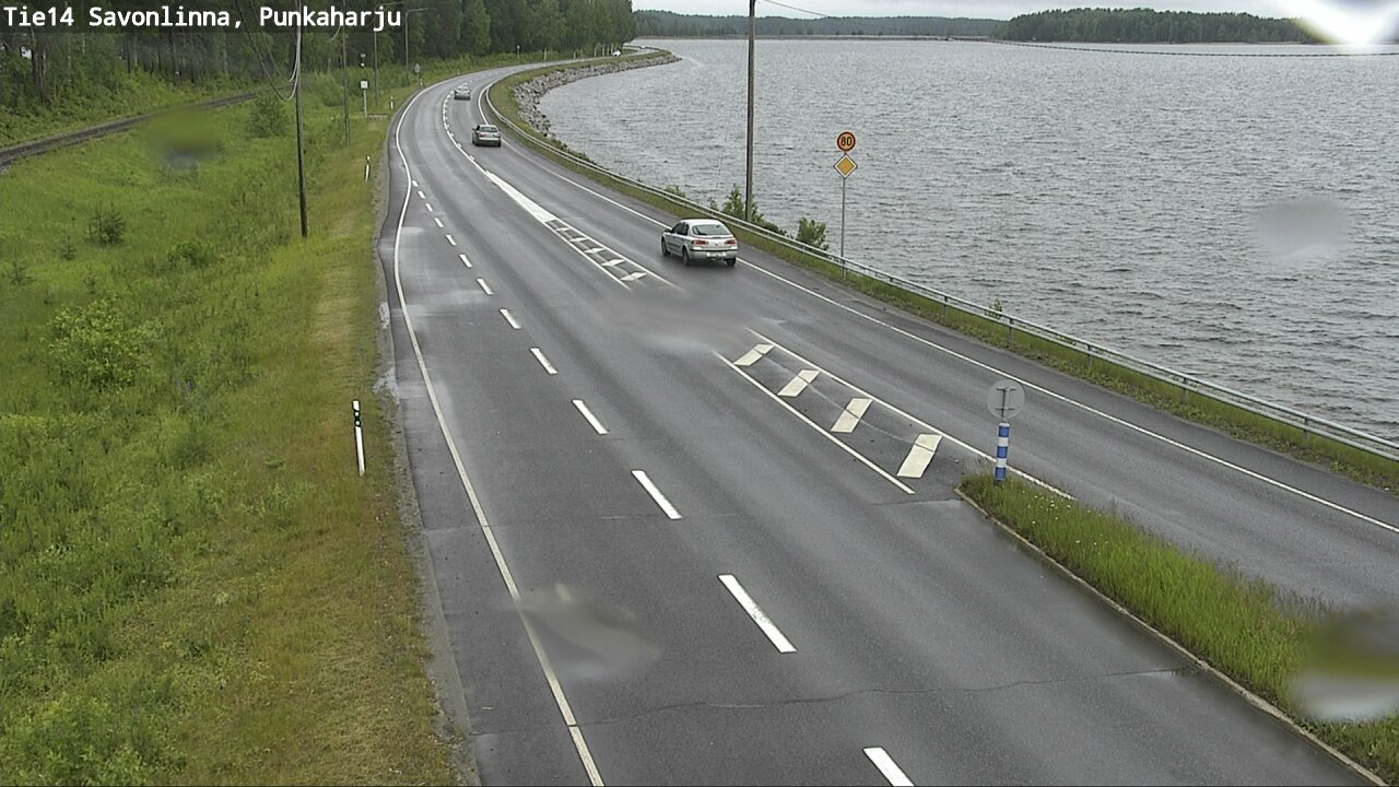 Weather Camera Image Väg 14 Savonlinna, Punkaharju, Savonlinna, Etelä-Savo